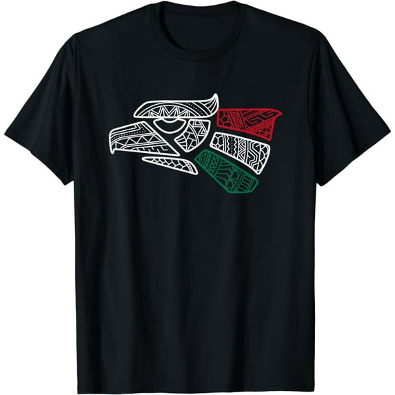 Mexico Flag - Mexican Eagle Aztec Style - Hecho En Mexico T-Shirt