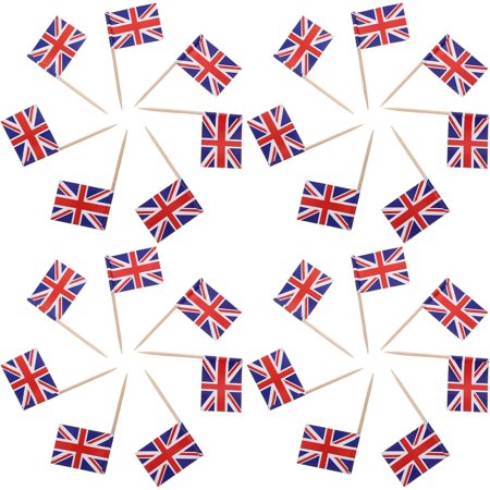 Mexico Flag Mexican Ribbon 200pcs United Kingdom Flags Toothpicks Flags Britain Cocktail Picks Small Toothpick Mini Cupcake Toppers Stick Country Picks Mexican Flag