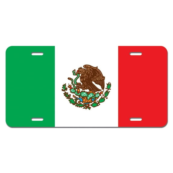 Mexico Flag Novelty License Plate