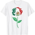 thumbnail image 1 of Mexico Flag Rose Mexican Independence Day Women Girls Kids T-ShirtMen's and women's pure cotton short-sleeved shirts, 1 of 7