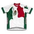 thumbnail image 1 of Mexico Flag Short Sleeve Cycling Jersey  for Men - Size M, 1 of 3