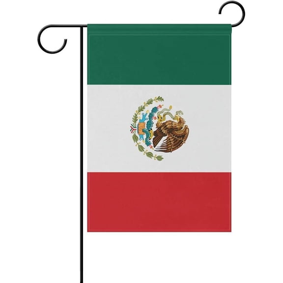 Mexico Flag Small Garden Flag for Yard Patio Porch Patriotic Outdoor Decoration