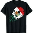 thumbnail image 1 of Mexico Flag Soccer Ball Mexican Football Fan Men Women Kids T-Shirt, 1 of 4