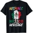 thumbnail image 1 of Mexico Flag Sunflower Hispanic Heritage Month Mexican pride T-Shirt, 1 of 4
