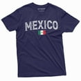 thumbnail image 1 of Mexico Flag T-Shirt Mexican Independence Day Mens Patriotic Tee Shirt Coat Of Arms (Medium Navy Blue), 1 of 5