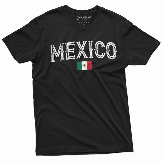 Mexico Flag T-Shirt Mexican Independence Day Mens Patriotic Tee Shirt Coat Of Arms (Xx-Large Black)