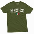 thumbnail image 1 of Mexico Flag T-Shirt Mexican Independence Day Mens Patriotic Tee Shirt Coat Of Arms (Xx-Large Military Green), 1 of 6