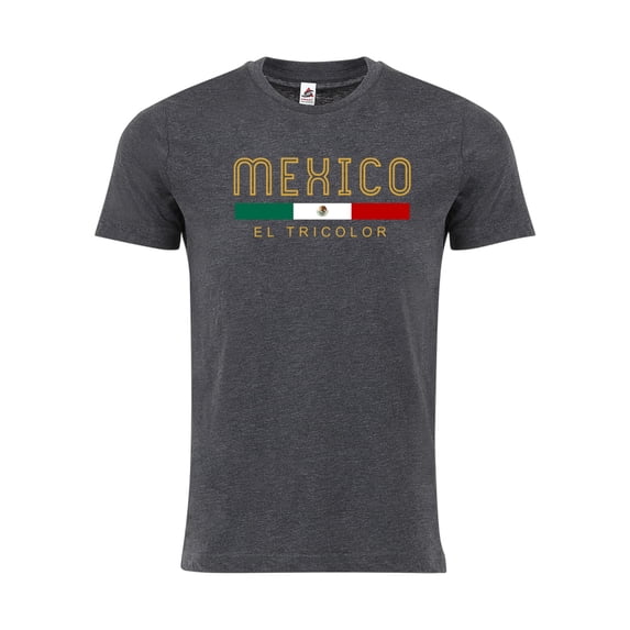 Mexico Flag T-Shirt WC 2026 – Unisex Soccer Fan Apparel Tee - Charcoal - 2XL