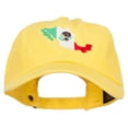 thumbnail image 1 of Mexico Flag with Map Embroidered Unstructured Washed Cap - Yellow OSFM, 1 of 5