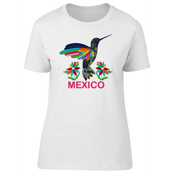 Mexico Floral Hummingbird T-Shirt Women -Image by Shutterstock, Female Large