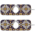 thumbnail image 1 of Mexico Flower Ornament Sink Splash Guard for Faucet 2 Packs Faucet Absorbent Mats, Ethnic Tribal Style Faucet Handle Drip Catcher Quickly Drying Mat for Kitchen Counter Bathroom RV, 14.9"x5.5", 1 of 7