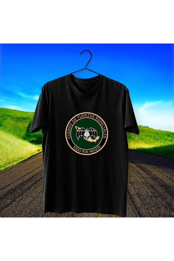 Mexico Gafes Fuerzas Especiales Special Force Logo Cotton T-Shirt Size S - 5XL