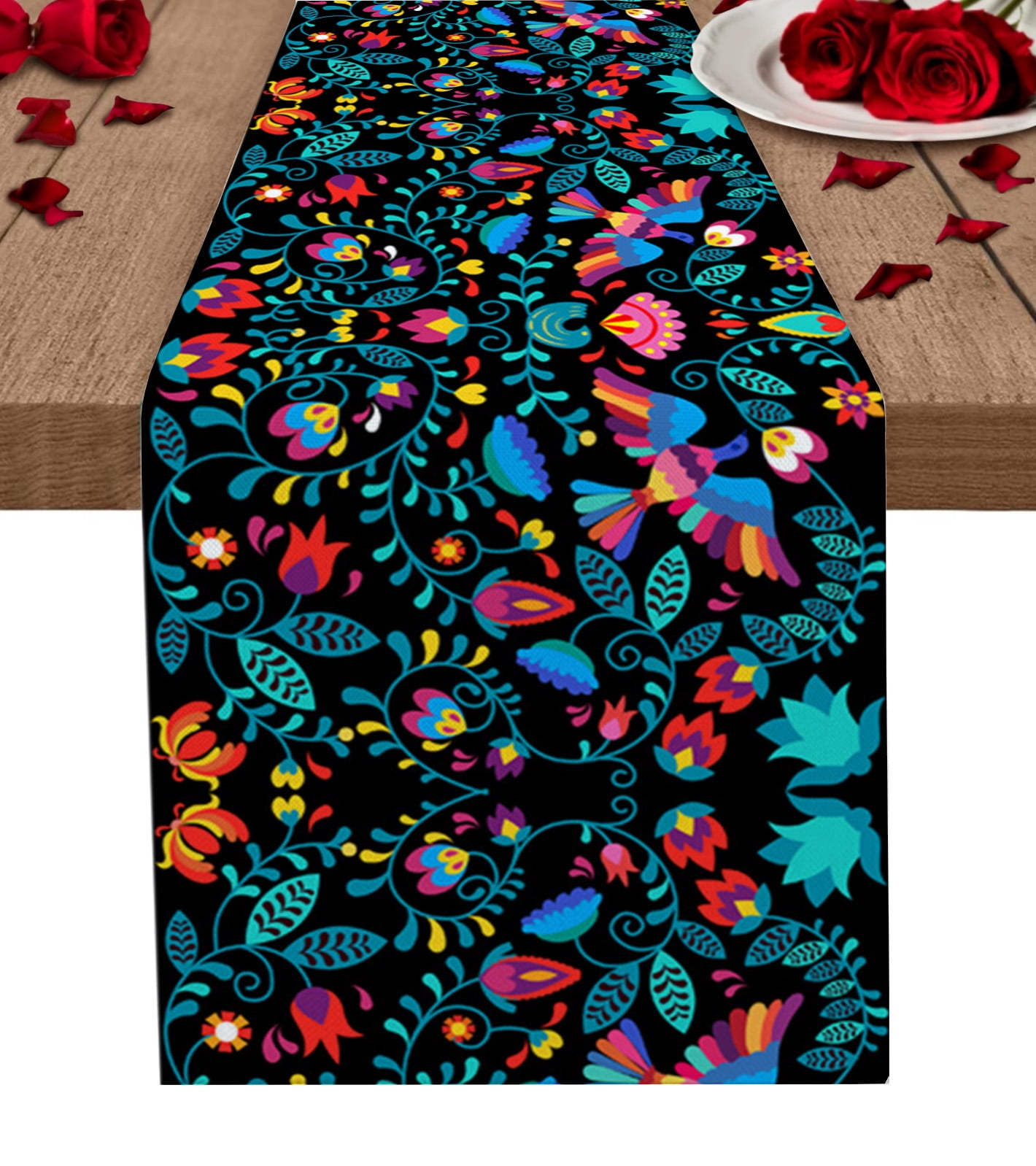 Mexico Geometric Abstract Bird Sunflower Coffee Table r Dining Table r ...