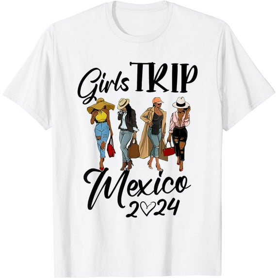 Mexico Girls Trip 2024 Birthday Squad Women Vacation Party T-Shirt