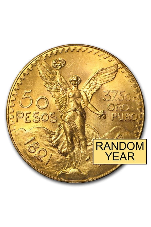 Mexico Gold 50 Pesos (Random) AU-BU - Walmart