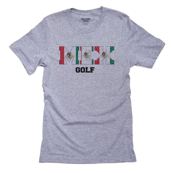 Mexico Golf - Olympic Games - Rio - Flag Men's Grey T-Shirt