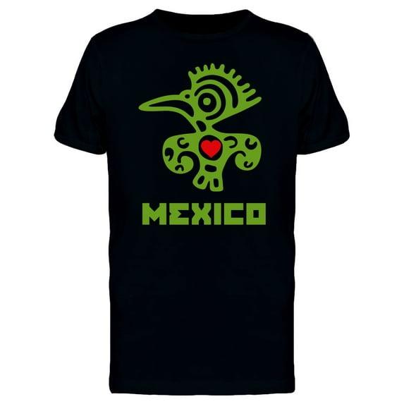 Mexico Green Bird Statue T-Shirt Men -Image by Shutterstock, Male Medium