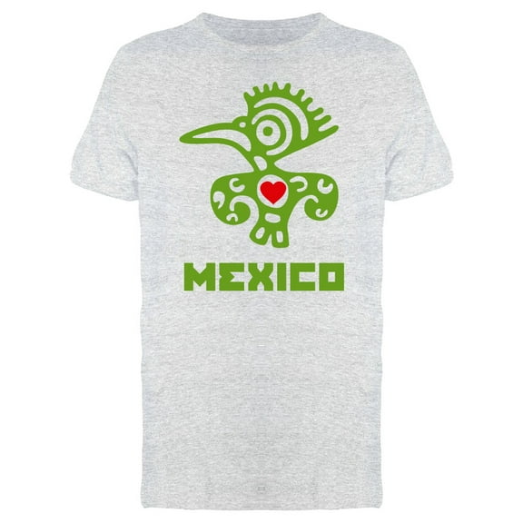 Mexico Green Bird Statue T-Shirt Men -Image by Shutterstock, Male Small