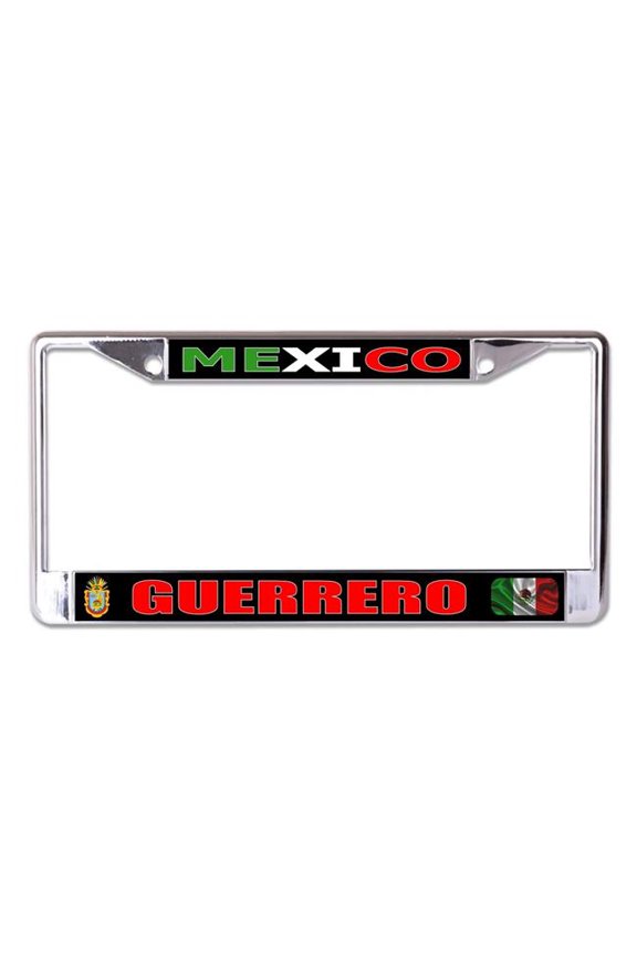 Mexico Guerrero Chrome License Plate Frame
