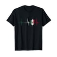 thumbnail image 1 of Mexico Heart Mexico Flag Heartbeat EKG Pulse Mexican Pride T-Shirt, 1 of 5