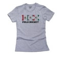 thumbnail image 1 of Mexico Hockey - Olympic Games - Rio - Flag Women's Cotton Grey T-Shirt, 1 of 2