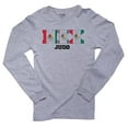 thumbnail image 1 of Mexico Judo - Olympic Games - Rio - Flag Men's Long Sleeve Grey T-Shirt, 1 of 2