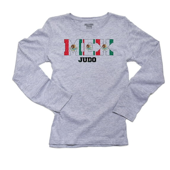 Mexico Judo - Olympic Games - Rio - Flag Women's Long Sleeve Grey T-Shirt