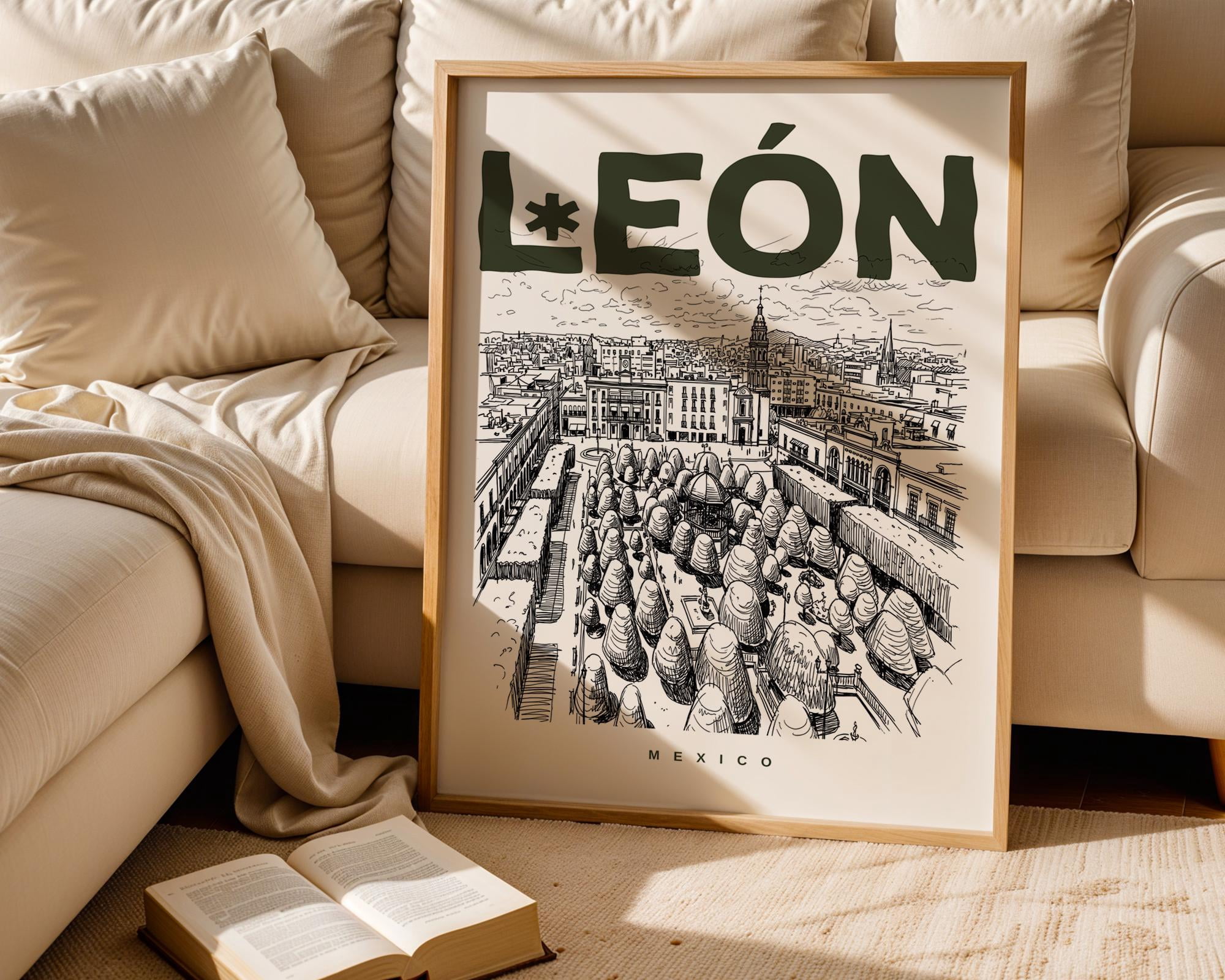 Leon Rig Mexico Leon Art Leon Lover Poster , Poster Print Only - Walmart.com