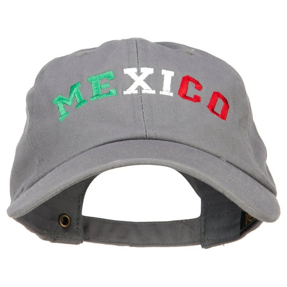 Mexico Letters Embroidered Unstructured Washed Cap - Grey OSFM
