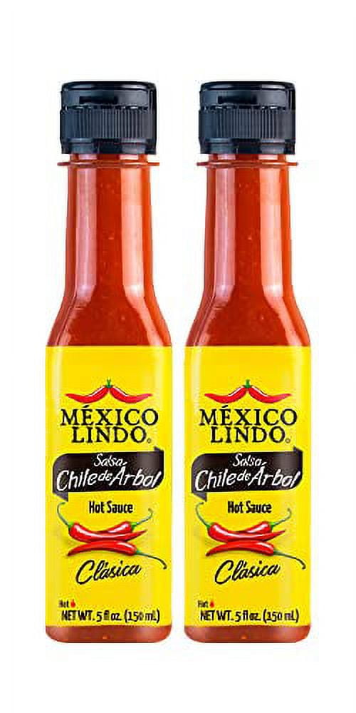 Mexico Lindo Chile de Arbol Hot Sauce Ingredients 12,190 Scoville