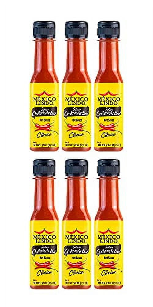 Mexico Lindo Chile de Arbol Hot Sauce Ingredients 12,190 Scoville Level Classic Flavor 5