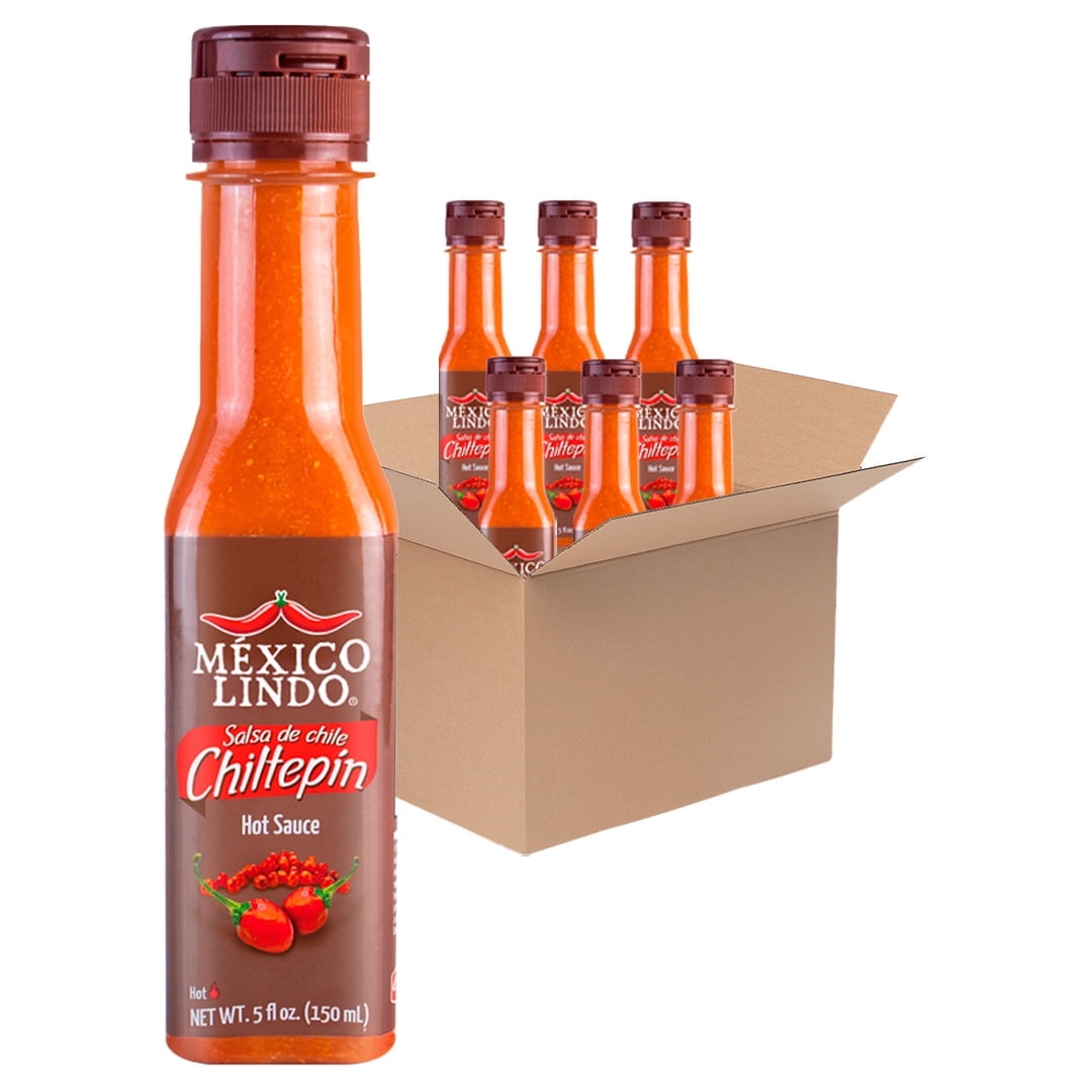 Mexico Lindo Chiltepin Hot Sauce, 5 oz, Pack of 6