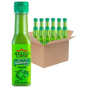 Mexico Lindo Habanero Hot Sauce Green, 12-Pack, 5 oz