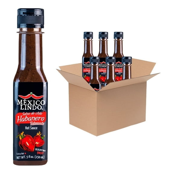 Mexico Lindo Habanero Hot Sauce Xxxtra, 5 oz, Pack of 6