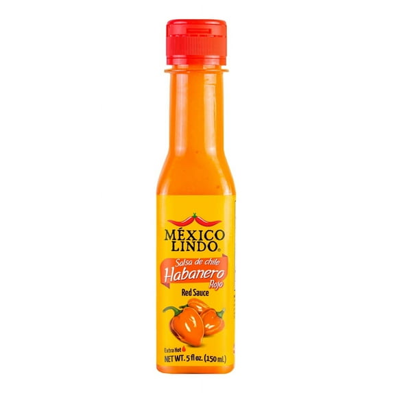 Mexico Lindo Habanero Red Hot Sauce, 5 oz, Pack of 1