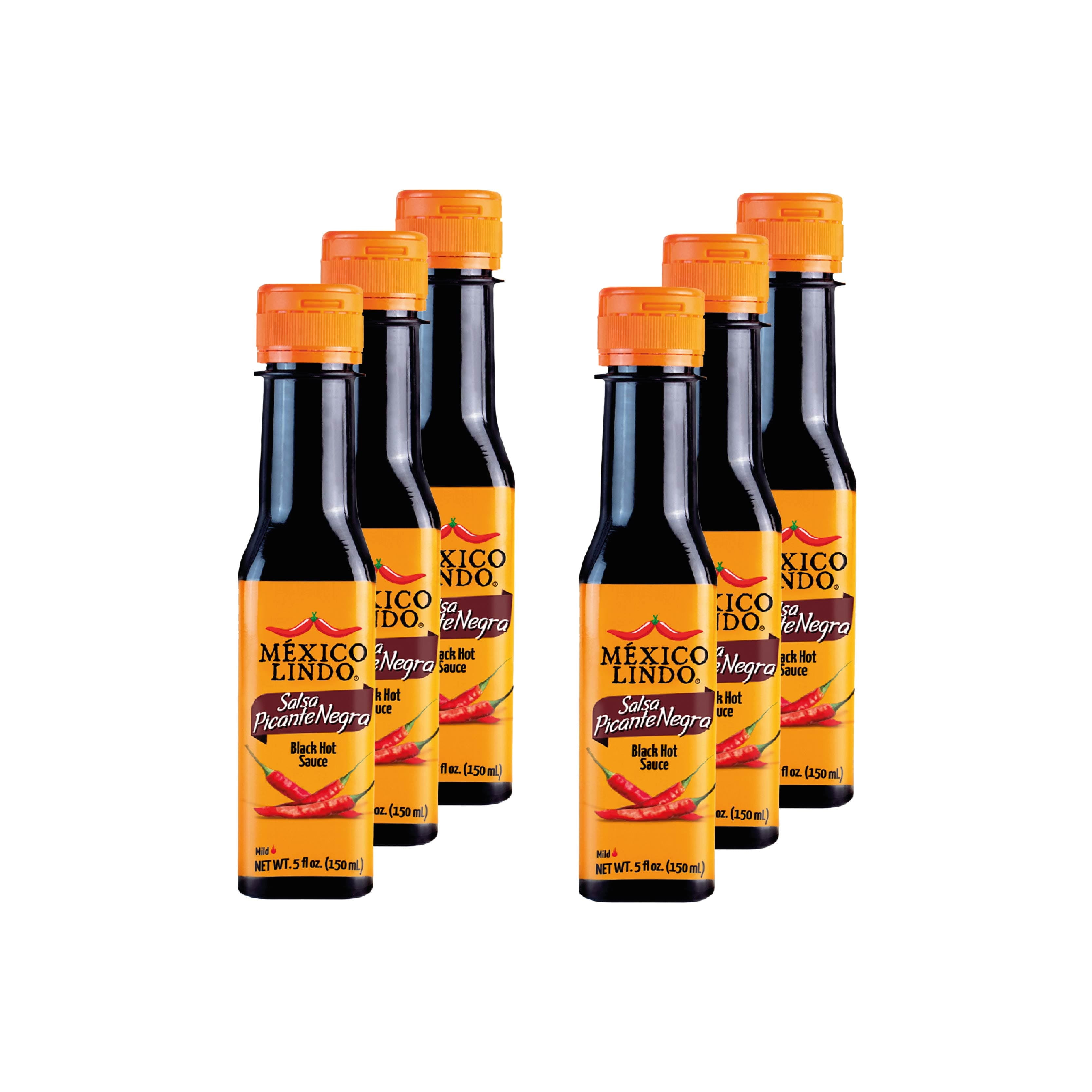 Mexico Lindo Picante Negra Hot Sauce 5 oz Pack of 6