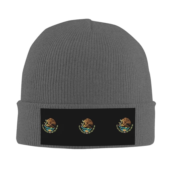 Mexico-Logo Beanie Hat Knit Hat Skull Cap for Men Women Winter Hat Deep Heather