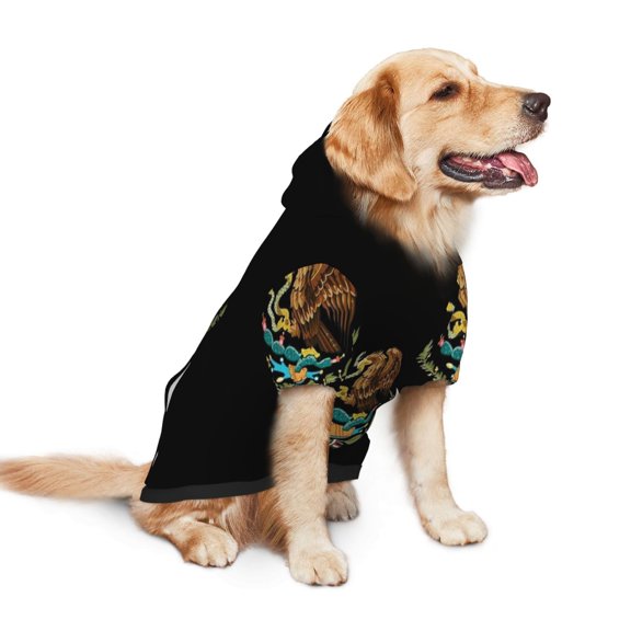 Mexico-Logo Dog Hoodie Pet Coat for Medium and Large Dogs Daily Use Medium