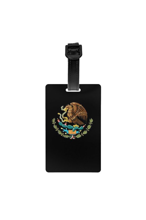 Mexico-Logo Pvc Luggage Tag With Name Id Labelfor Women Men