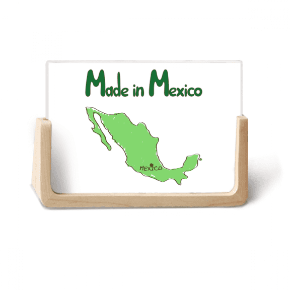 Mexico Map Country Style Mexican Photo Wooden Photo Frame Tabletop Display