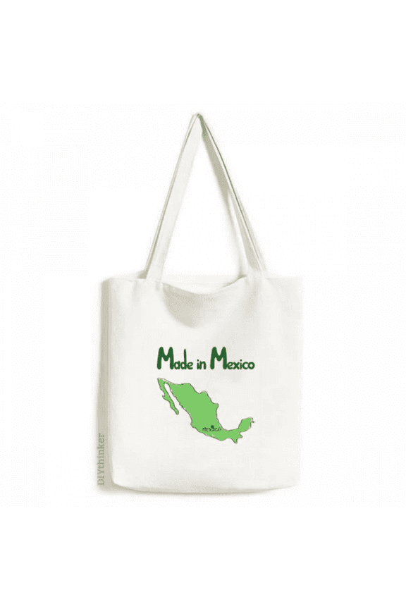 Mexico Map Country Style Mexican Tote Canvas Bag Shopping Satchel Casual Handbag