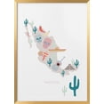 thumbnail image 1 of Mexico Map No 1 Framed Art Modern Wall Decor, 1 of 15