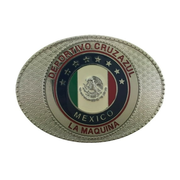 Mexico Mexican Belt Buckle DEPORTIVO CRUZ AZUL Rodeo Western Spinner HEBILLA