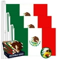thumbnail image 1 of Mexico Mexican Flag 3x5FT 3-Pack Double-sided Embroidered Polyester By G128, 1 of 8