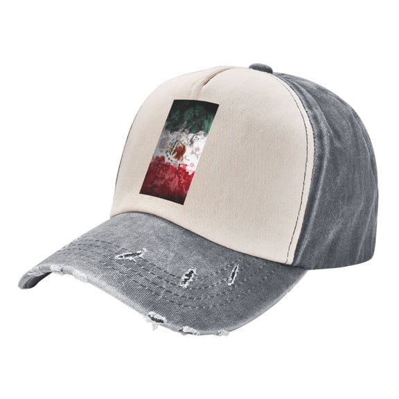 Mexico-Mexican-Flag Distressed Baseball Cap Dad Hats for Men Women Vintage Trucker Hat Low Profile Ball Caps