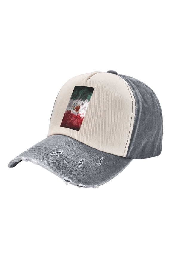Mexico-Mexican-Flag Distressed Baseball Cap Dad Hats for Men Women Vintage Trucker Hat Low Profile Ball Caps