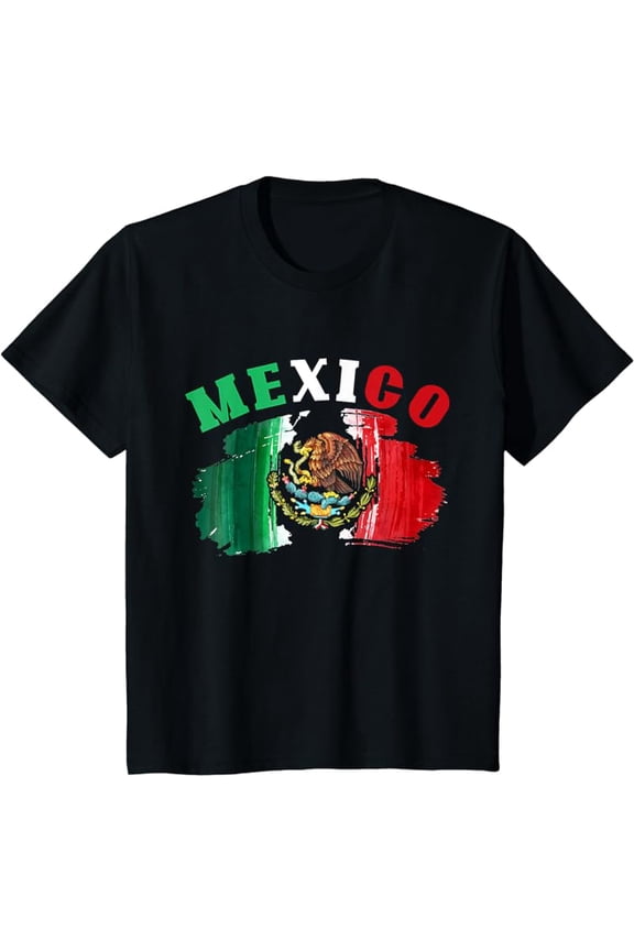 Mexico Mexican Flag Pride Eagle Red Green And White T-Shirt