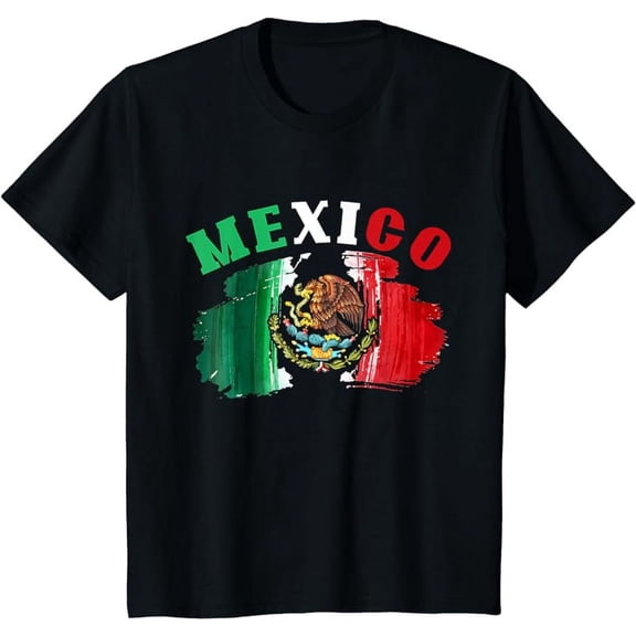 Mexico Mexican Flag Pride Eagle Red Green And White T-Shirt