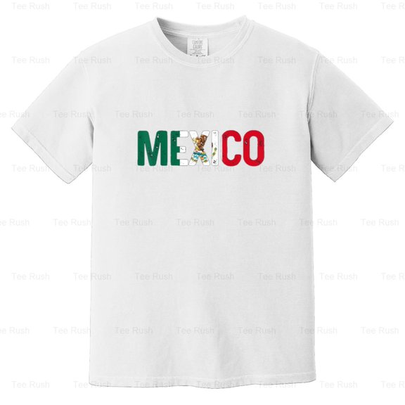 Mexico Mexican Flag Vintage Pride Country Classic, Heritage, Gift, Comfort Color T-Shirt Unisex, up to 4XL