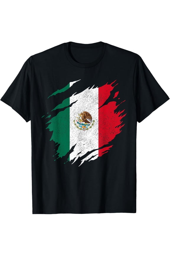 Mexico Mexican Flag Vintage T-Shirt TShirt